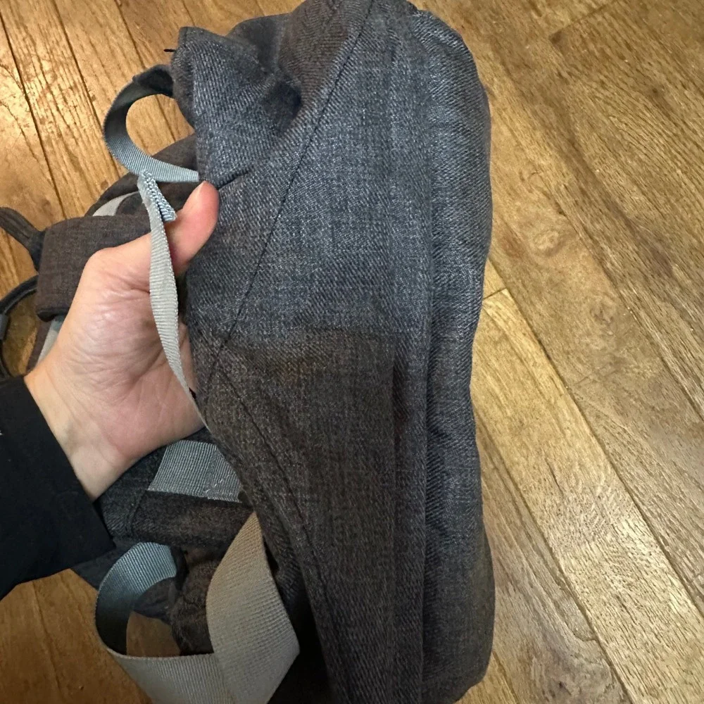 Ruvalino Charcoal‎ Gray Denim Diaper Backpack Bag Multiple Pockets Organizer